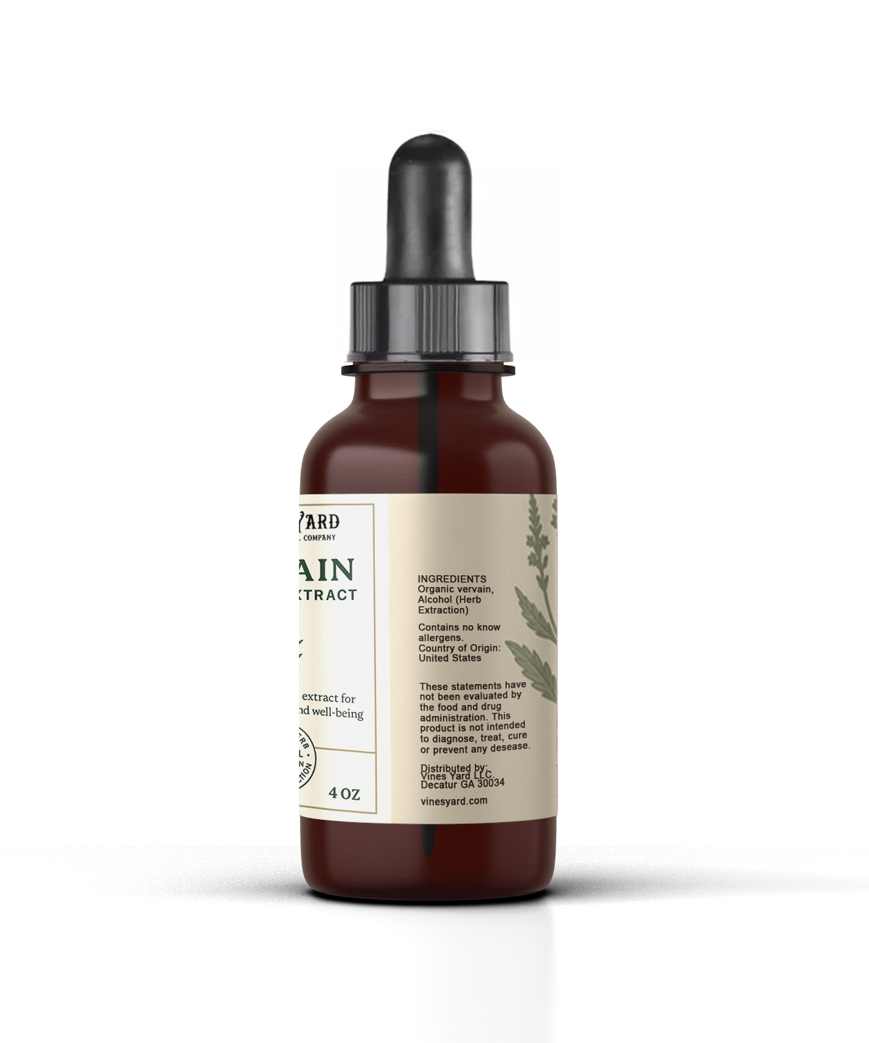 Vervain Herbal Tincture – 4 oz Alcohol Extract | Premium Quality Nervine & Wellness Aid - Image 2